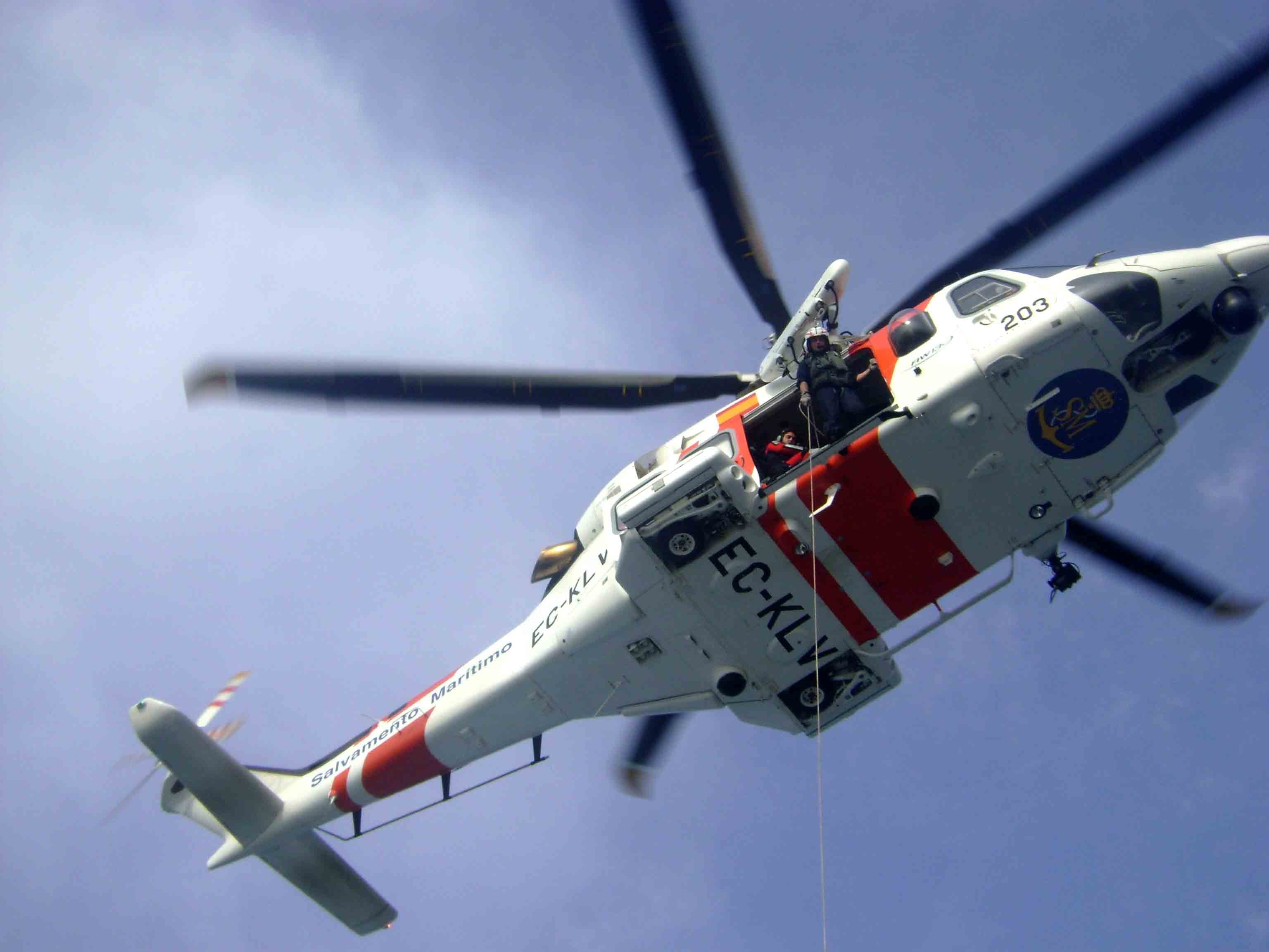 Helicóptero Helimer 203 de Salvamento Martítimo
