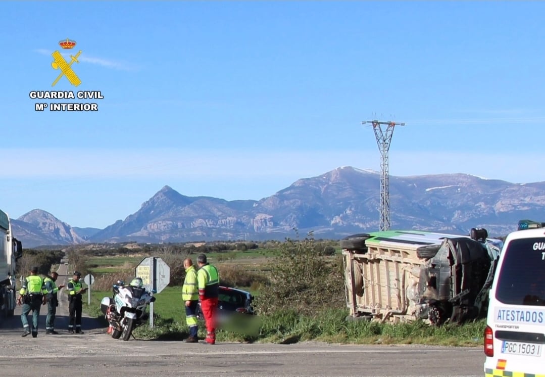 El siniestro se produjo el pasado 25 de marzo en el cruce de la vía A-1217 y A-1218, donde se vieron implicados dos vehículos.