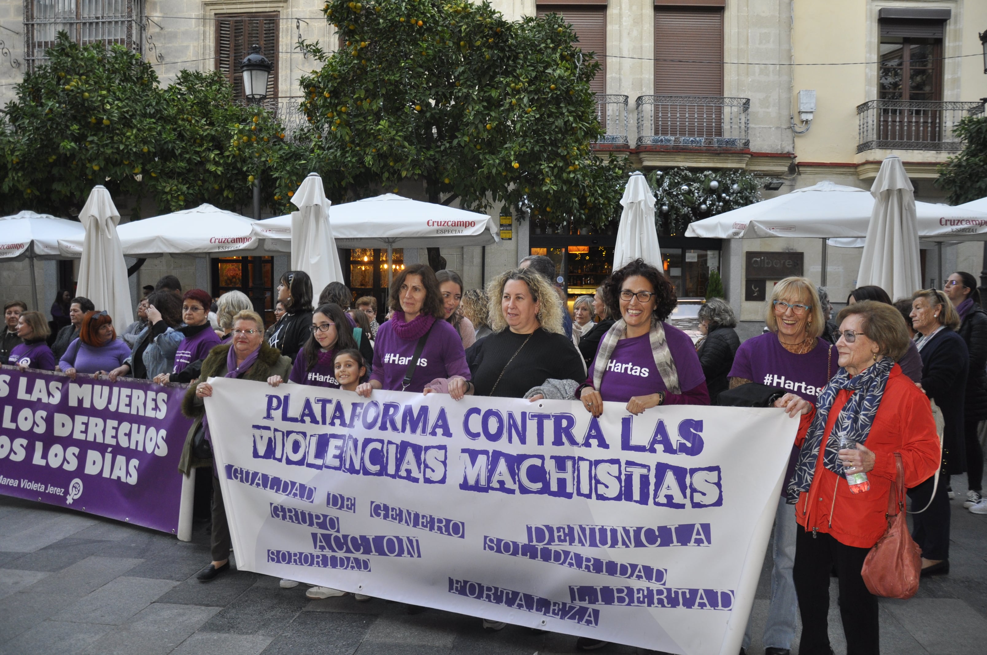 Manifestación en Jerez contra la violencia de gérnero