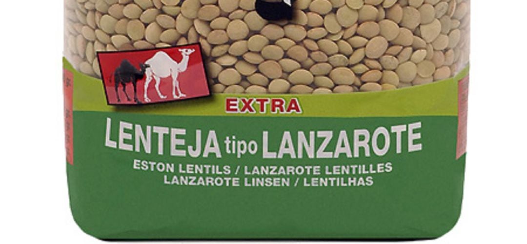 Lenteja &quot;tipo Lanzarote&quot; vendida en los supermercados.