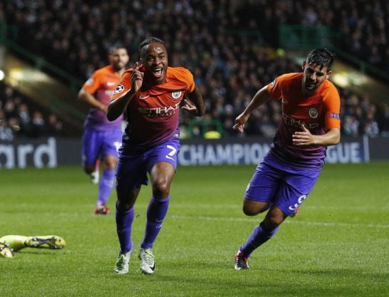 Sterling y Nolito con el tercer uniforme del City.