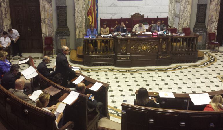 Momento del pleno del Ayuntamiento de este jueves