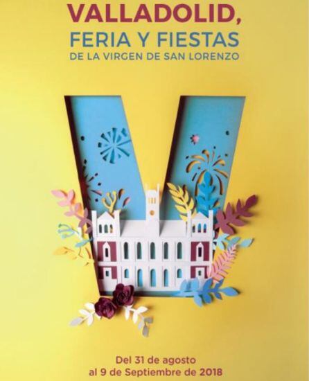 Imagen del cartel anunciador de las Fiestas de Valladolid 2018