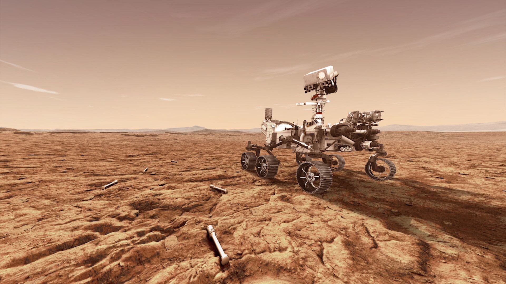 El rover Perseverance de la NASA sigue recorriendo Marte.