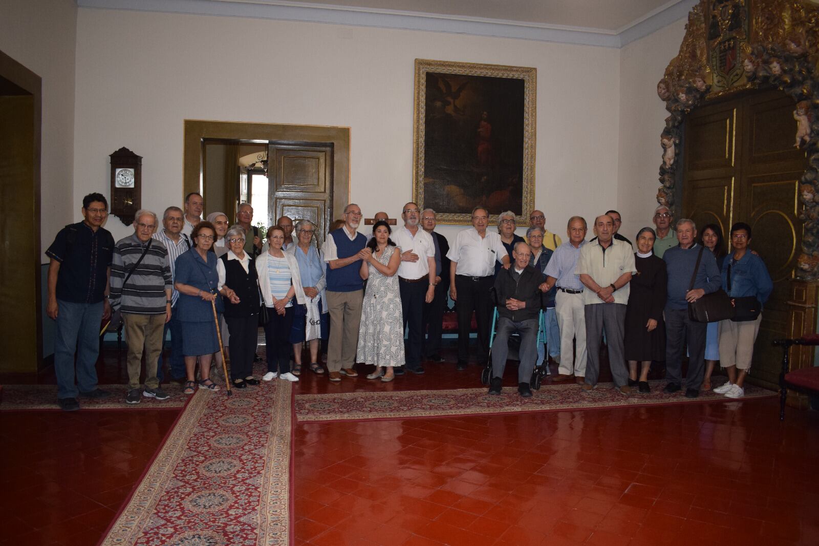 Recepción a los misioneros palentinos en el obispado