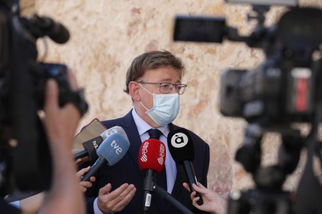 El president Ximo Puig tras la Conferencia de Presidentes Autonómicos celebrada en Salamanca