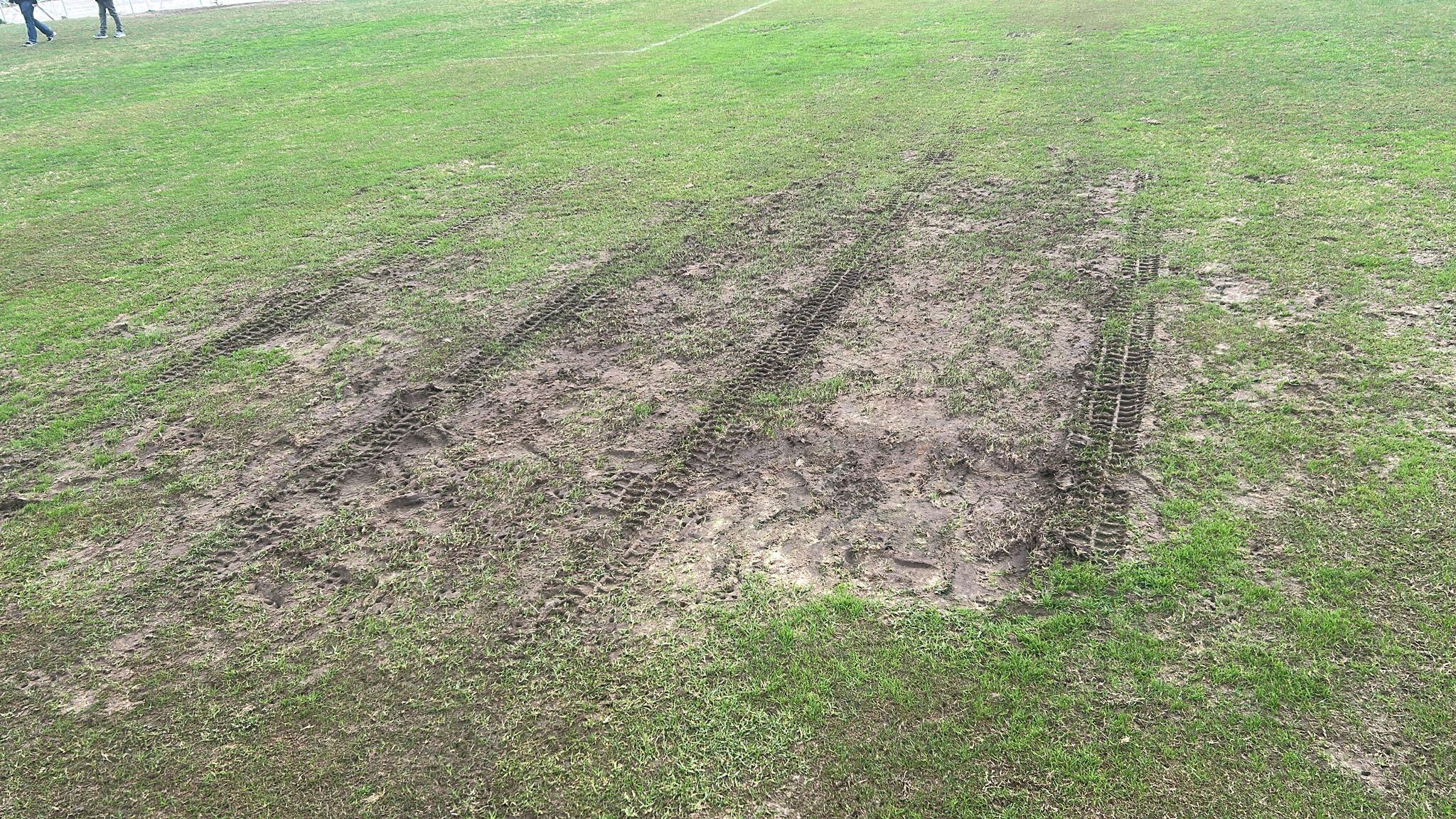 Estado que presenta el césped del Pedro Garrido