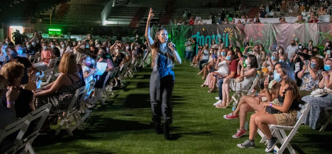 India Martínez durante el concierto de Motril