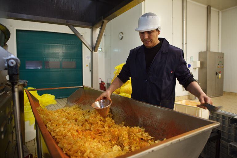 Fábrica de patatas fritas 