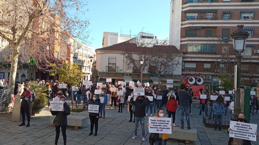 Movilización de hosteleros en Puertollano