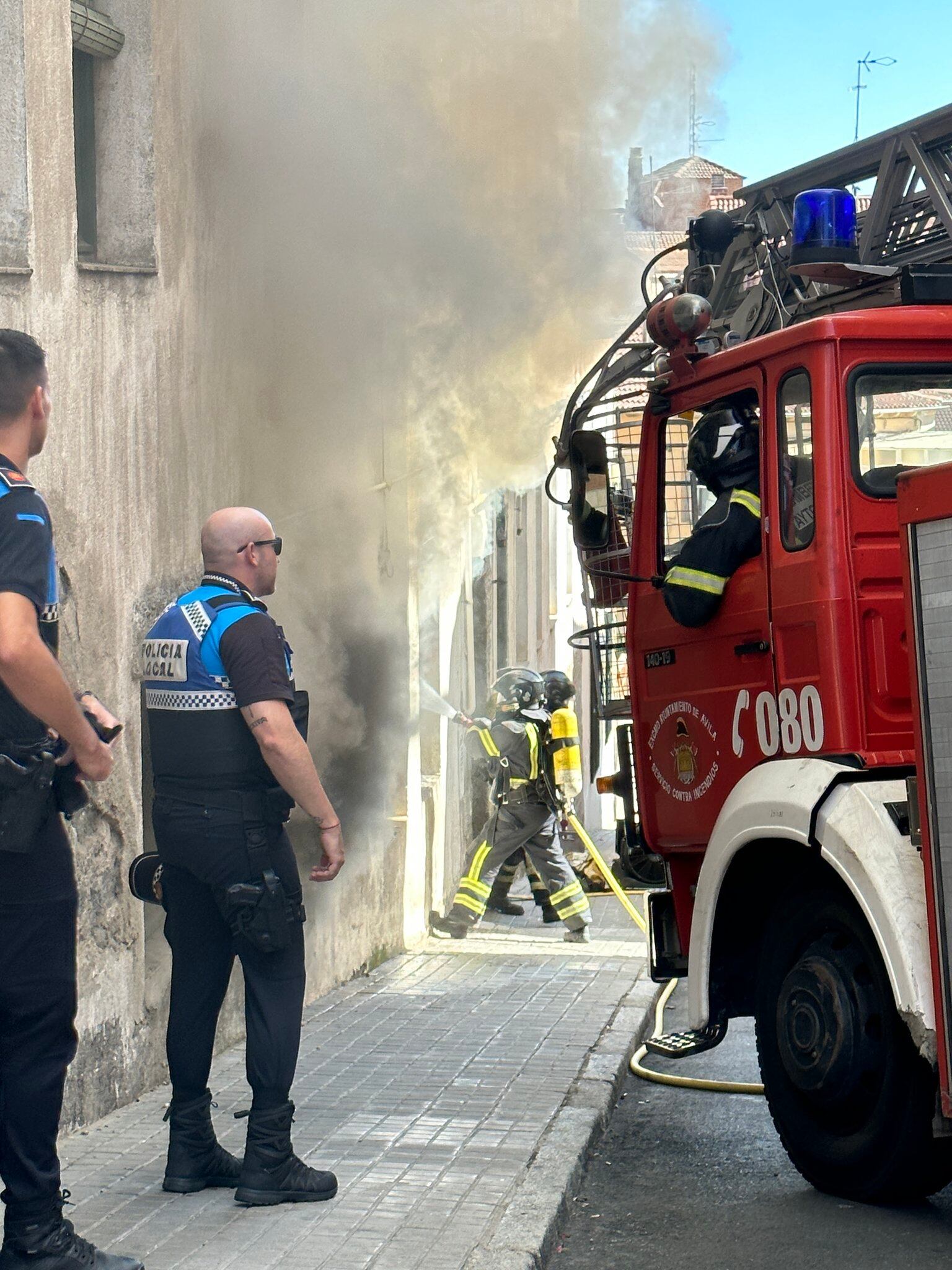 Zona afectada por el incendio