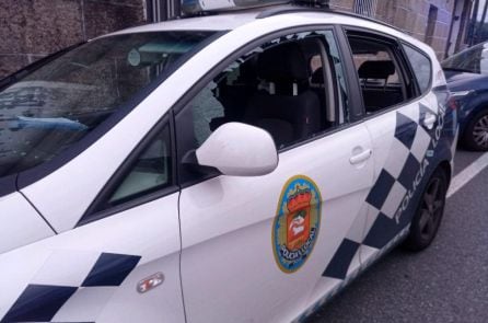 Coche destrozado no Vao de Arriba