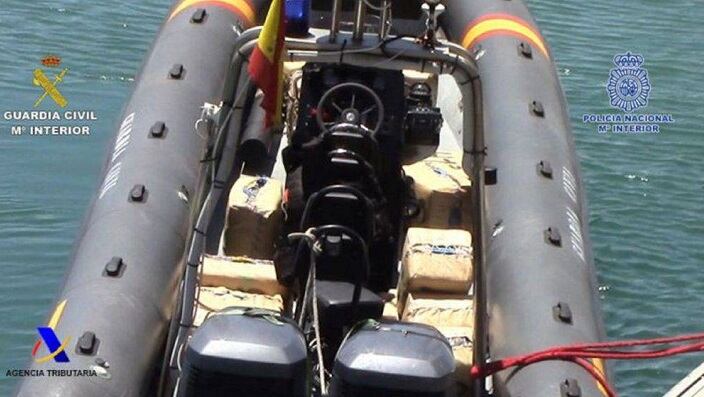 Embarcación intervenida por la Policía