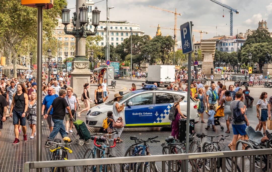 Imatge d'arxiu d'un cotxe patrulla de la Guàrdia Urbana de Barcelona