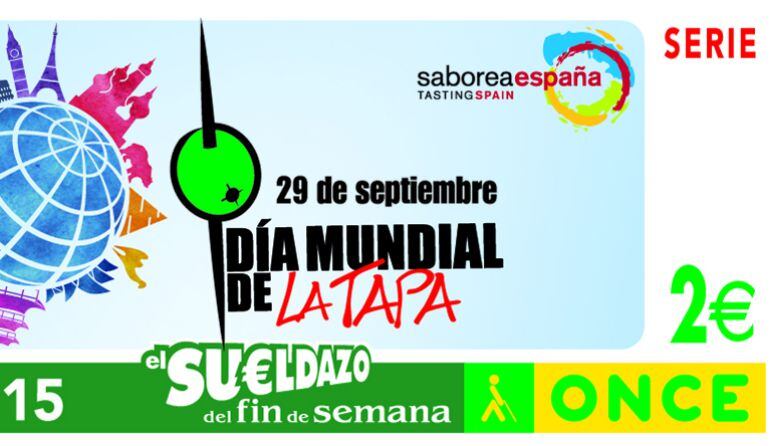 Cupón conmemorativo del Día Mundial de la Tapa 2015.