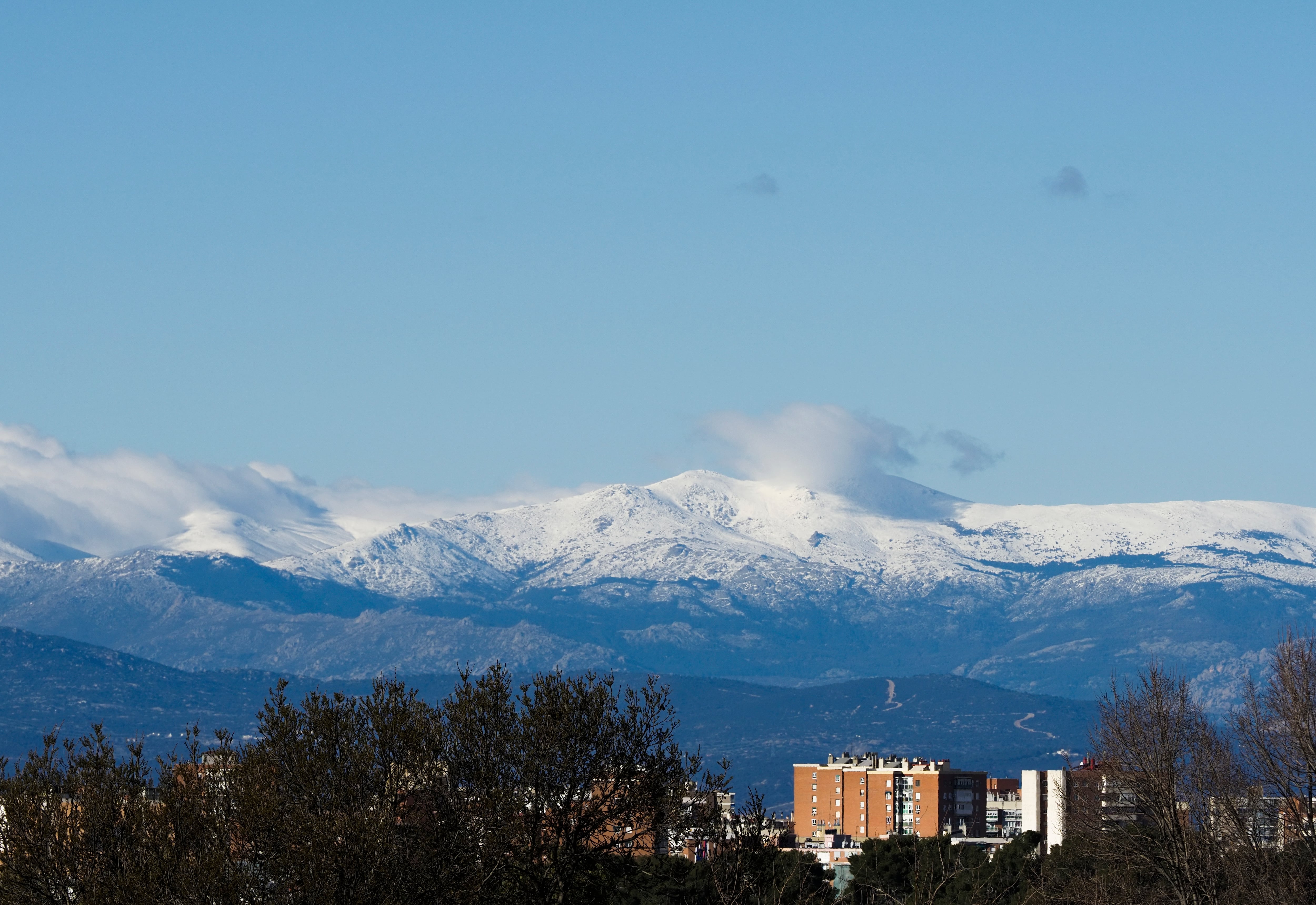 Nieve en la sierra de Madrid