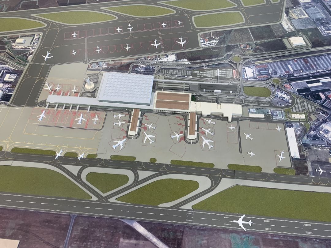 Maqueta actual del Aeropuerto de Málaga