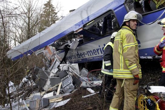 FOTOGALERÍA: grave accidente ferroviario en Alemania.