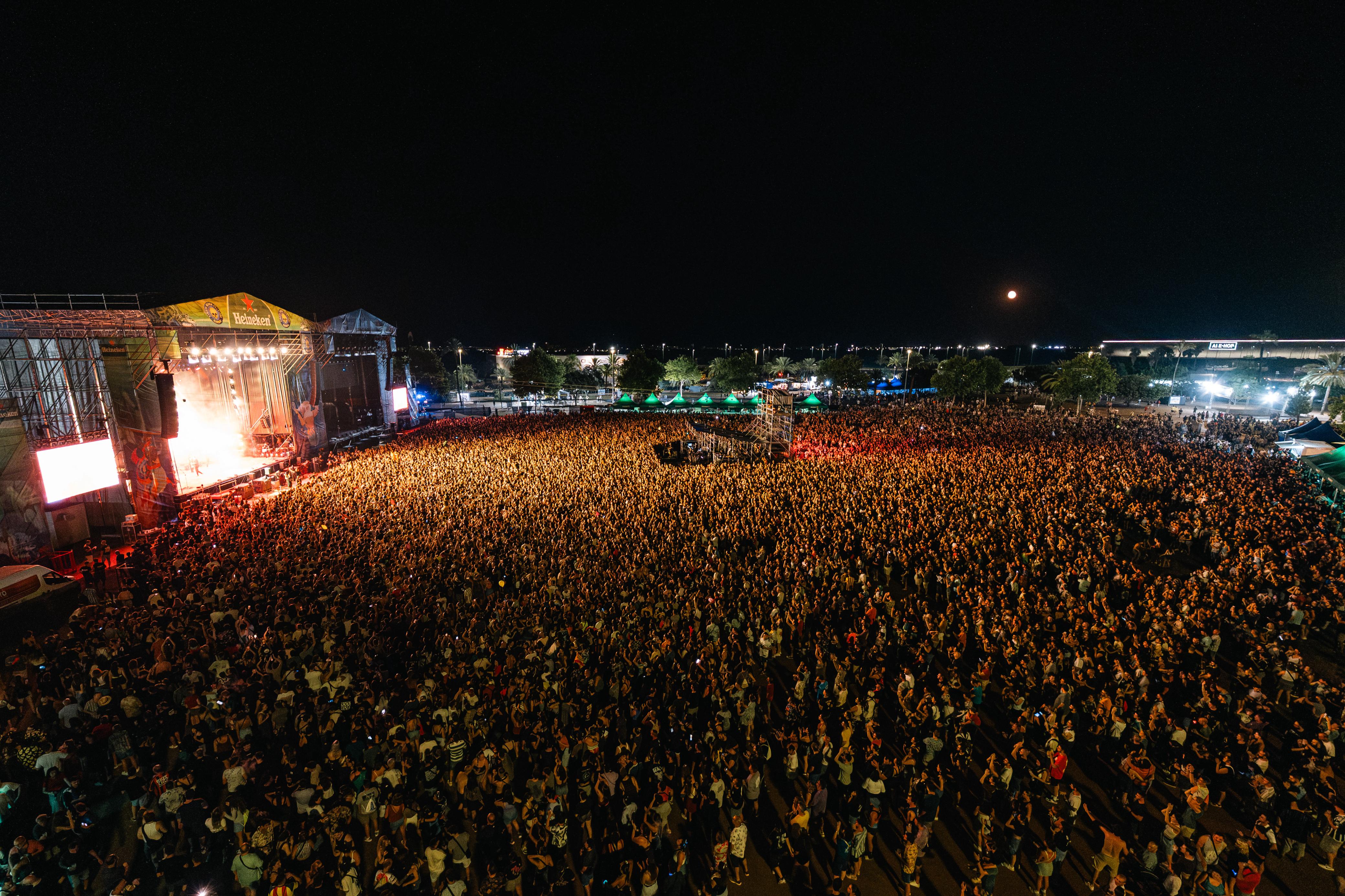Imagen aérea Pirata Beach Fest de Gandia
