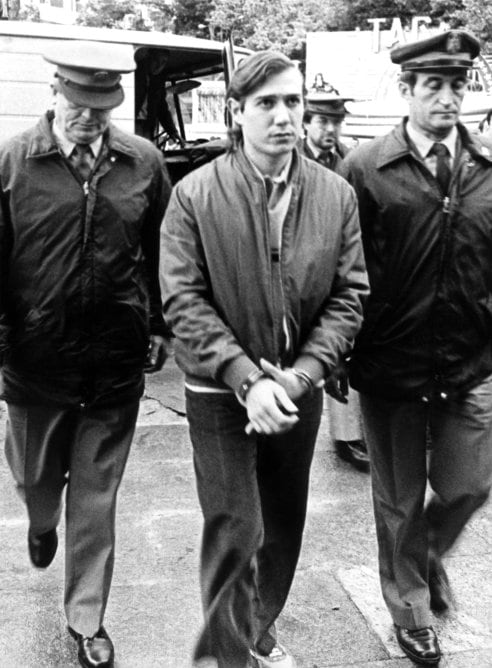 Félix Vidal Anido, conocido como &#039;el violador del estilete&#039;, llegando a la audiencia de Lugo para ser juzgado en 1987 (Imagen de archivo)