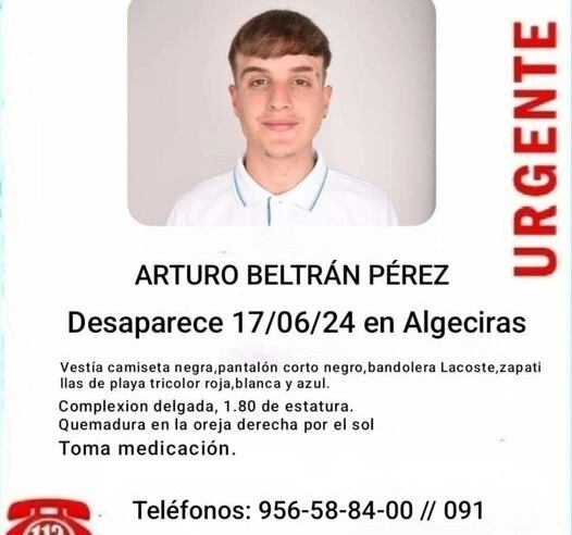 Joven desaparecido en Algeciras