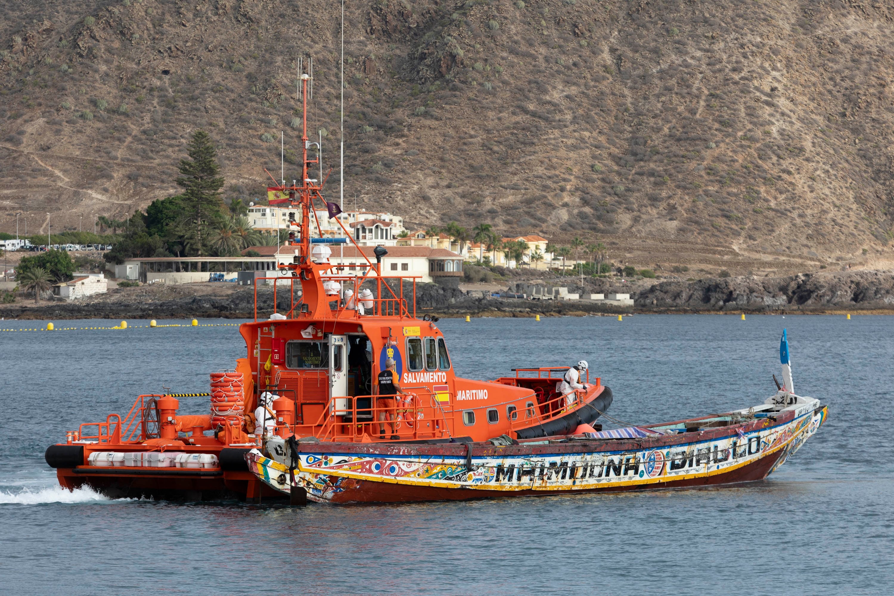 Llegada de un cayuco a Canarias el pasado septiembre.