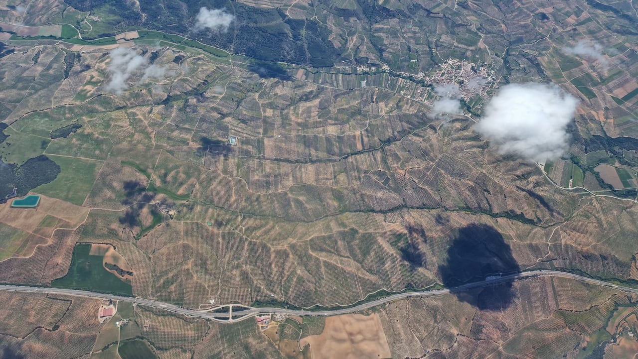 La comarca de Los Montes, en Granada, desde el aire