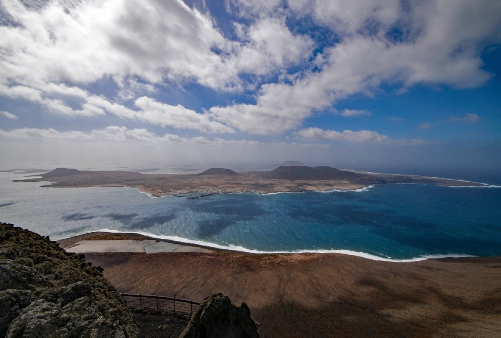 Vista de La Graciosa desde Lanzarote.