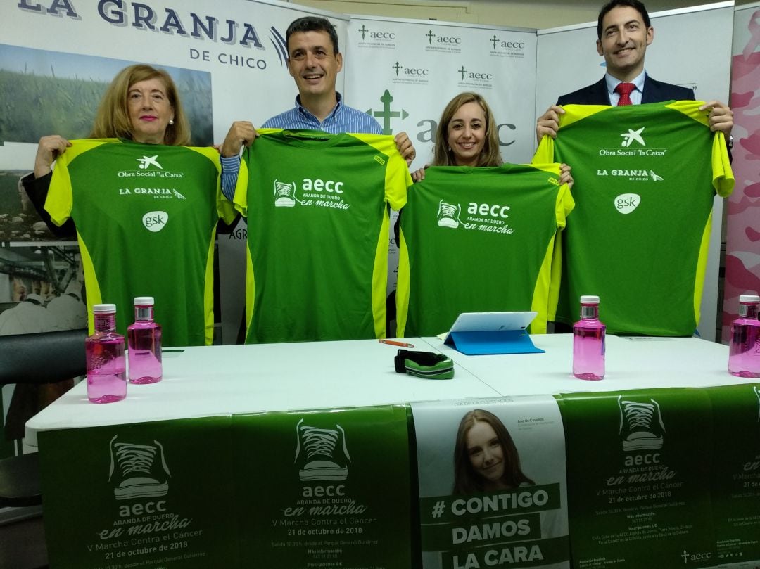 Presentación de la V Marcha contra el Cáncer en Aranda