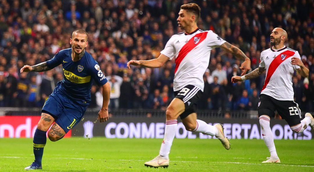 Un momento del último River-Boca de la Copa Libertadores