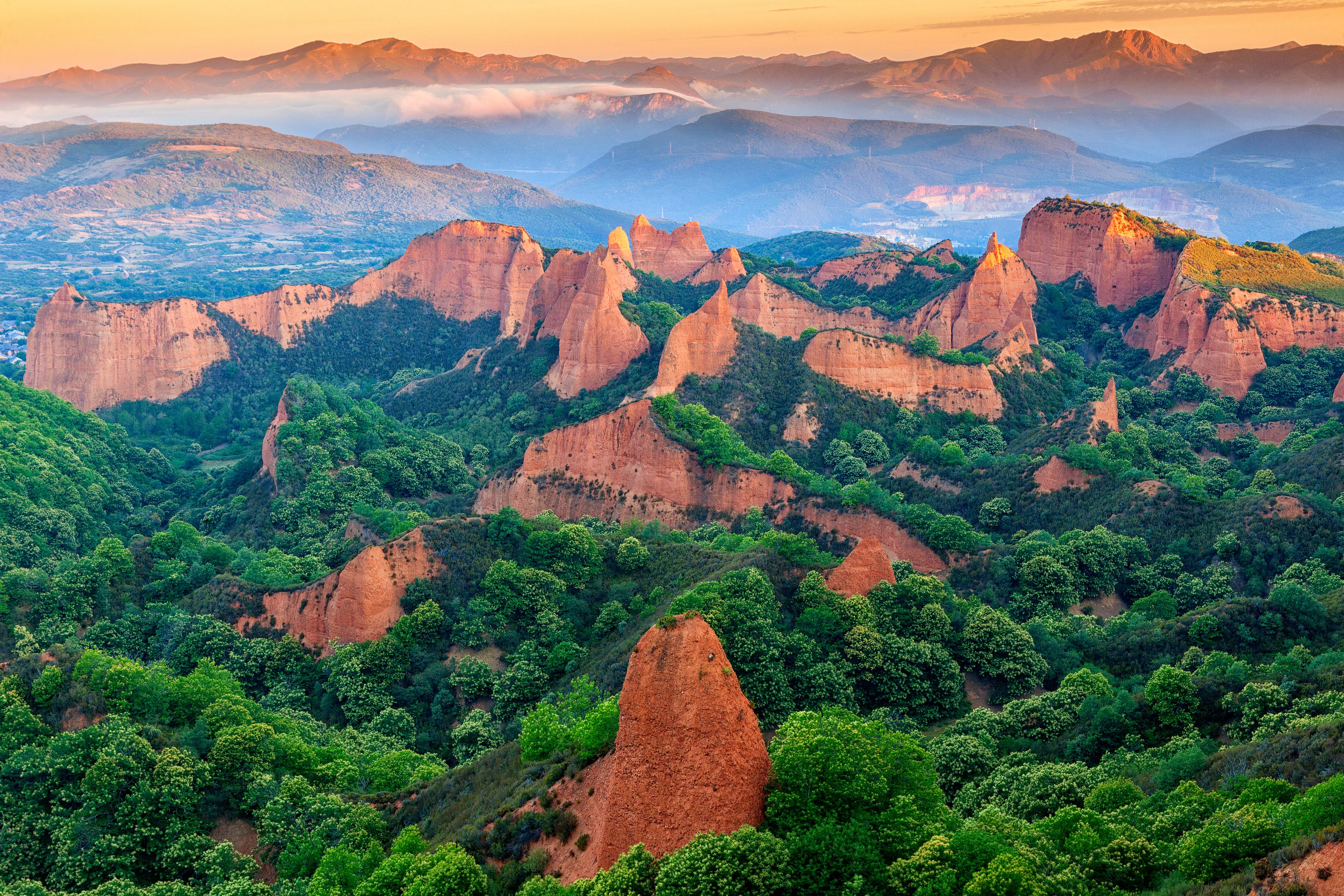 Las Medulas Near The Town Of Ponferrada In The Region Of El Bierzo