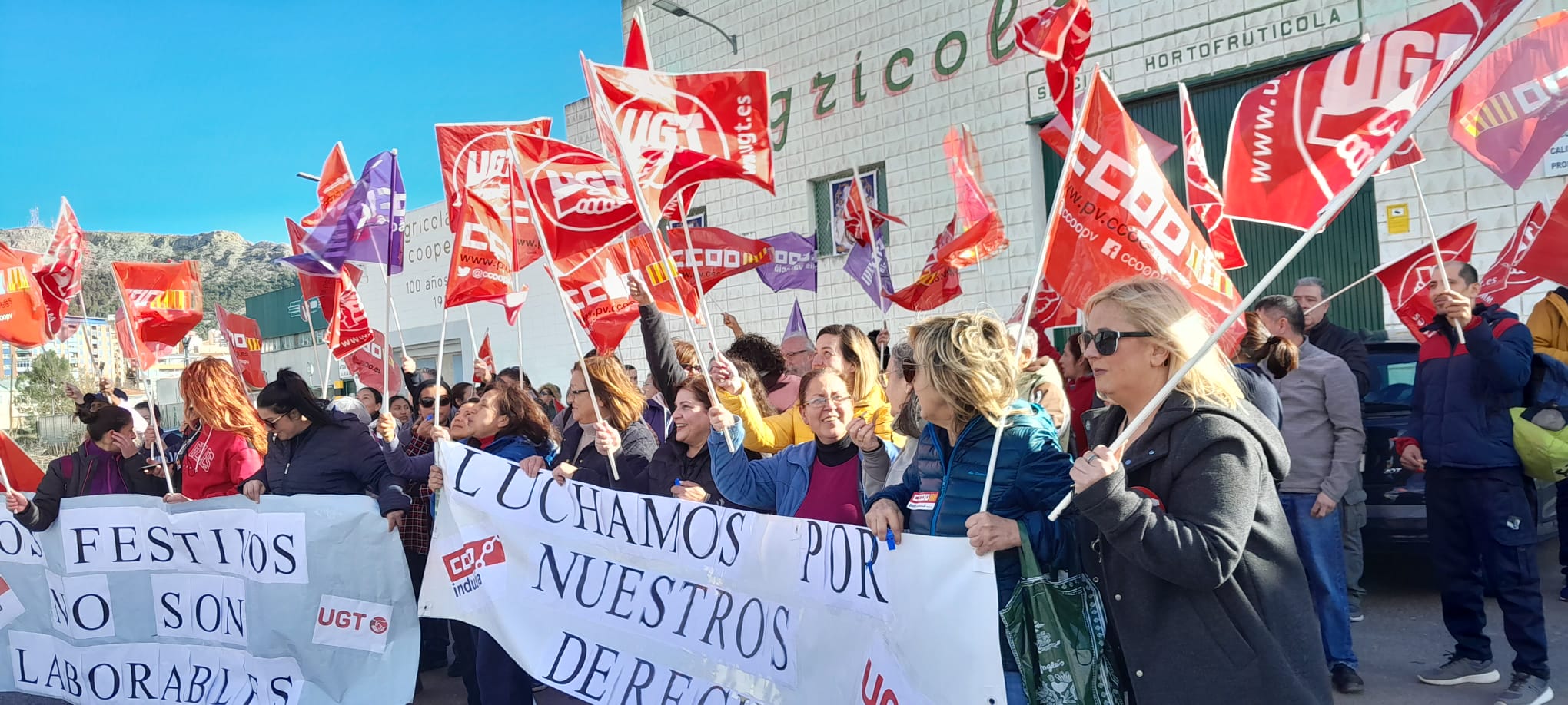 Momento de la protesta