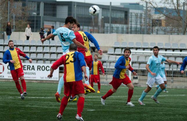 L'FC Andorra en plena acció la temporada passada