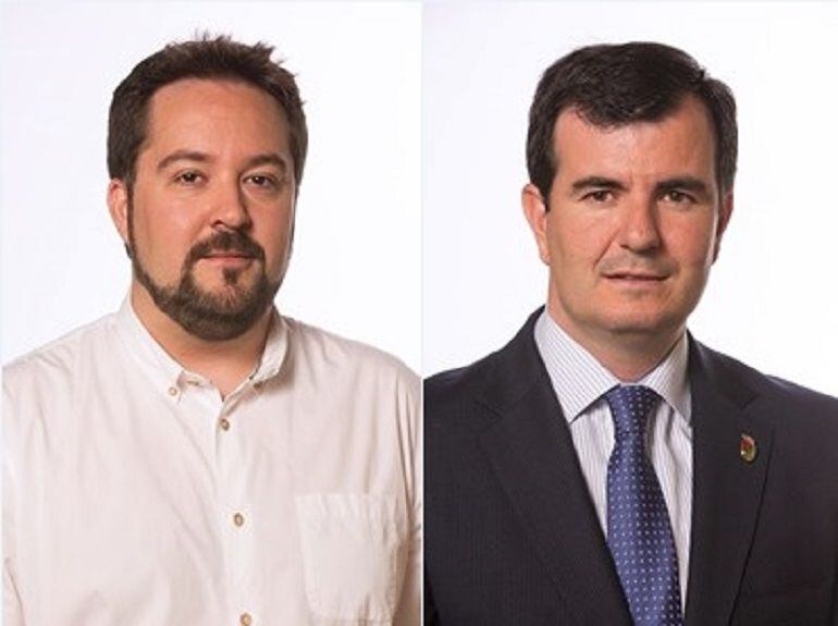 Fotografías institucionales de Rubén Arroyo, portavoz de Trato Ciudadano y Juan Pablo Martín portavoz del PP 