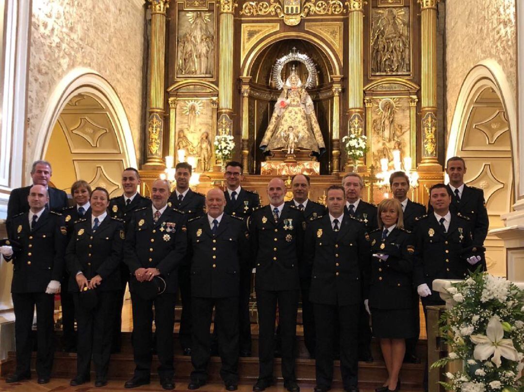 La Plantilla del Cuerpo Nacional de Policía de la Comisaría de Aranda ha celebrado la festividad de sus patronos