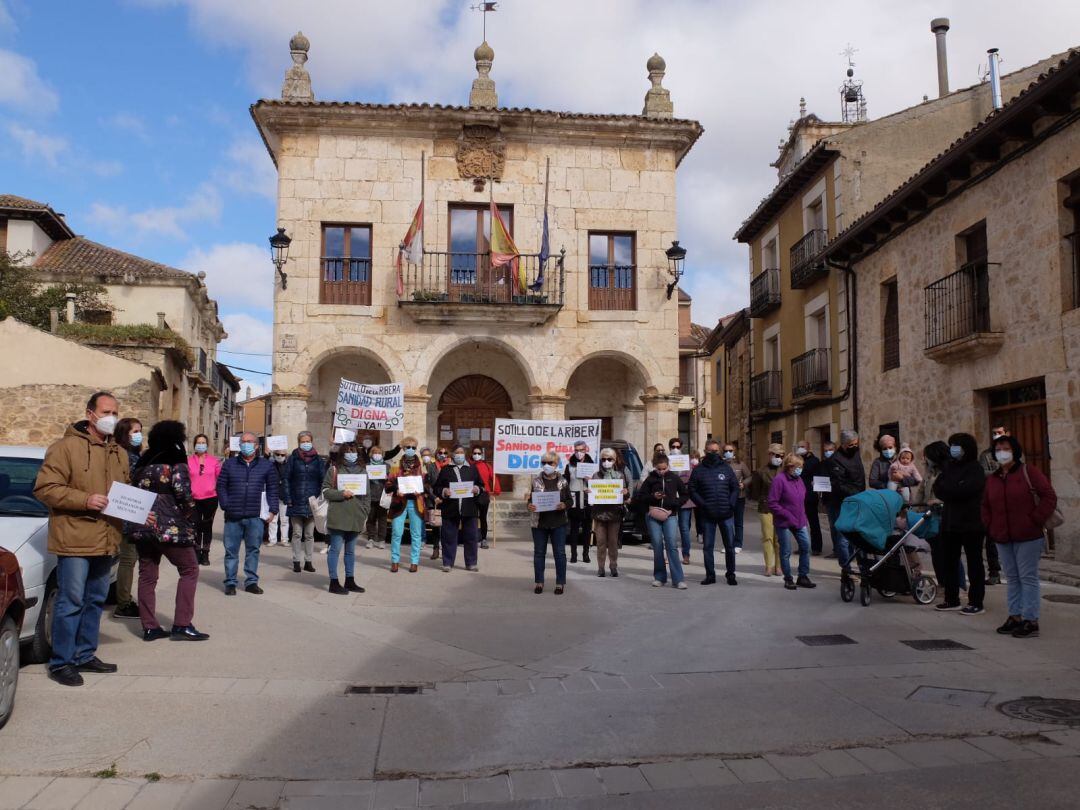 La última protesta sanitaria en Sotillo de la Ribera