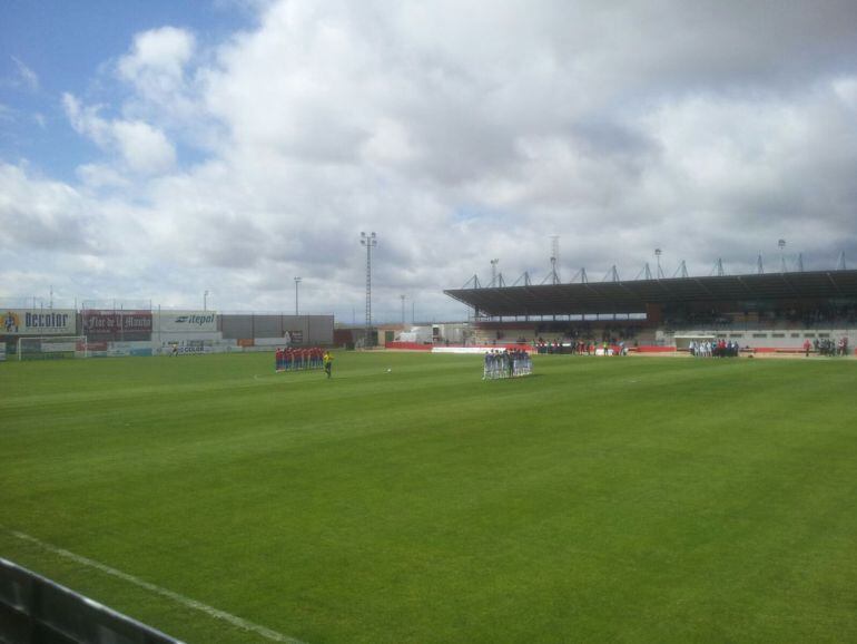 La Roda y Talavera antes del partido.