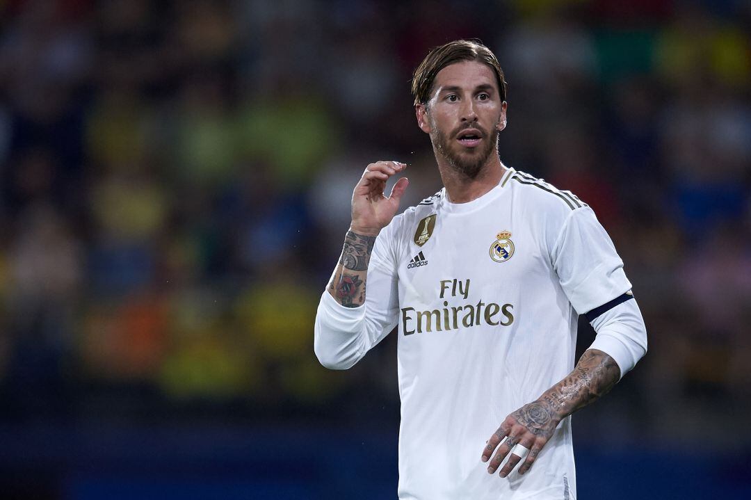 Sergio Ramos, en un partido con el Real Madrid