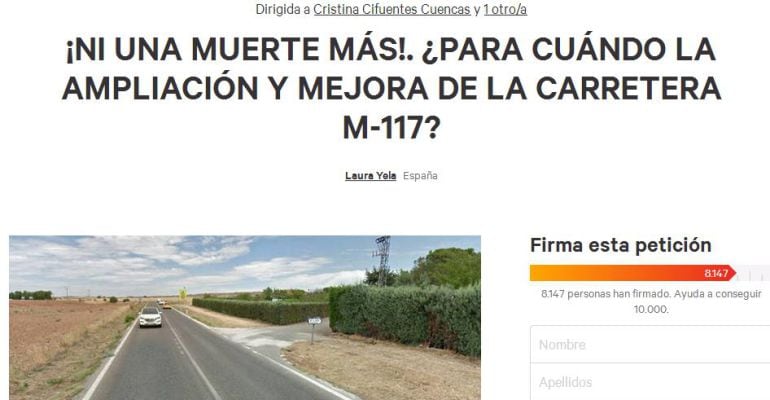 Los usuarios de la M-117 piden su ampliación y mejora