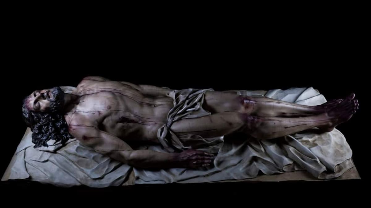 La Semana Santa de Barbastro cuenta con un nuevo “Cristo Yacente”