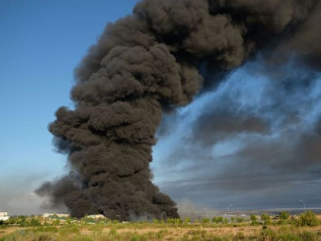 Nube del incendio de Chiloeches