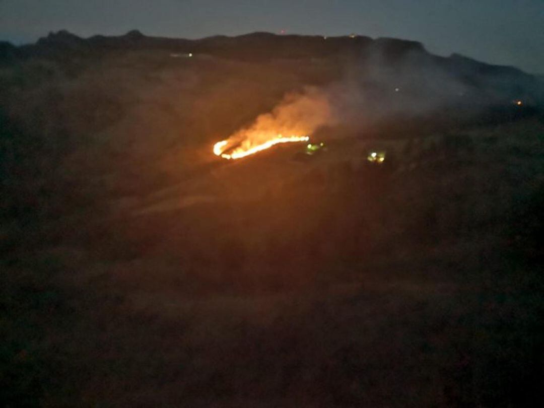 Conato de incendio en San Mateo