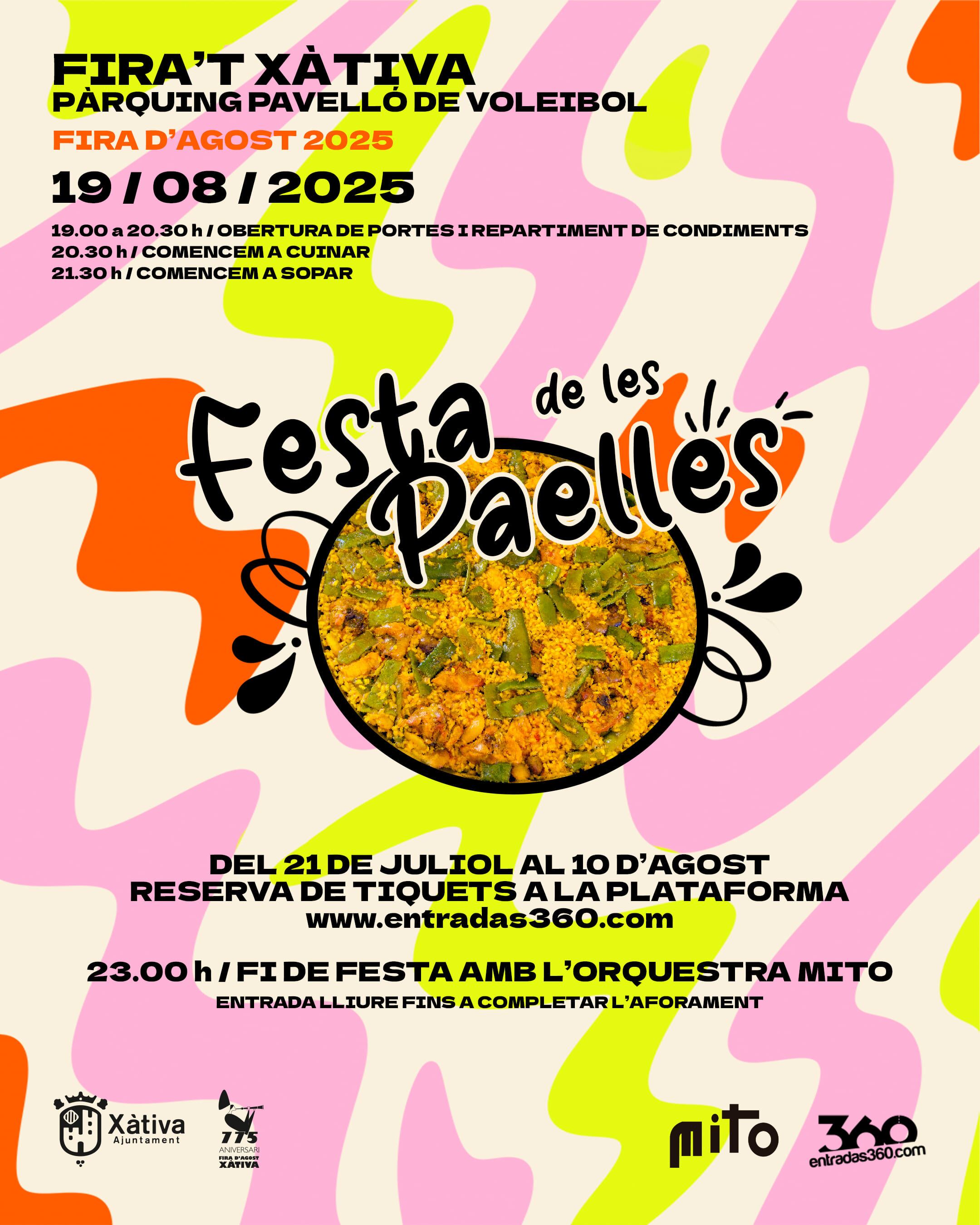 Paellas de Xàtiva. Fuente: Ajuntament de Xàtiva