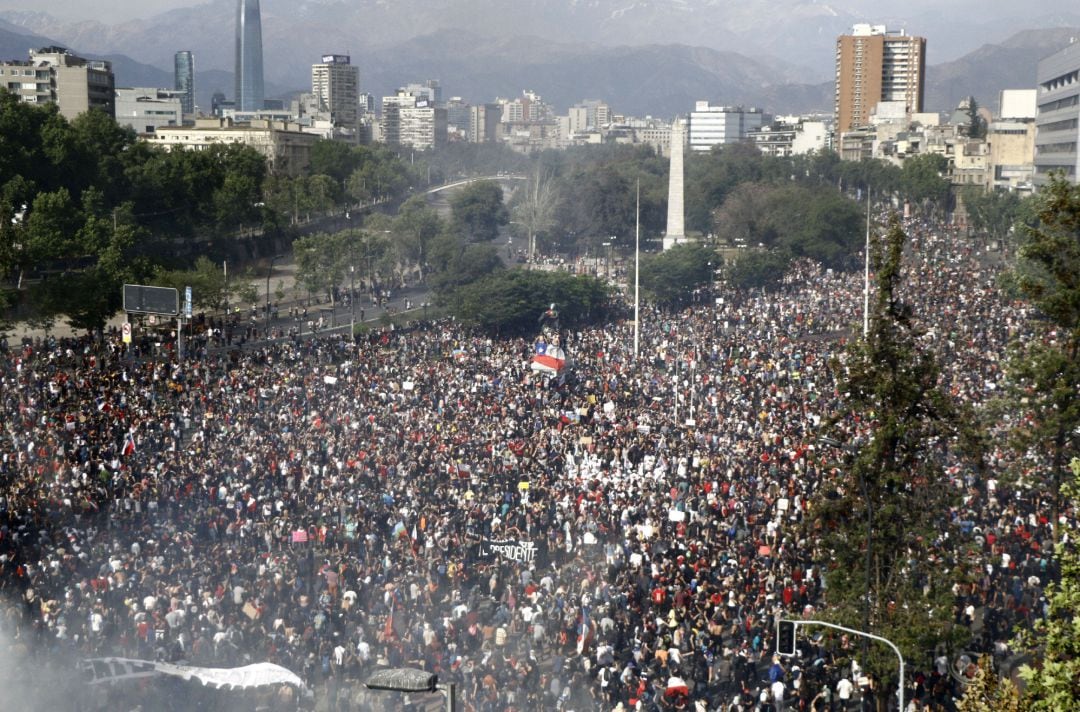 Manifestaciones en Santiago de Chile