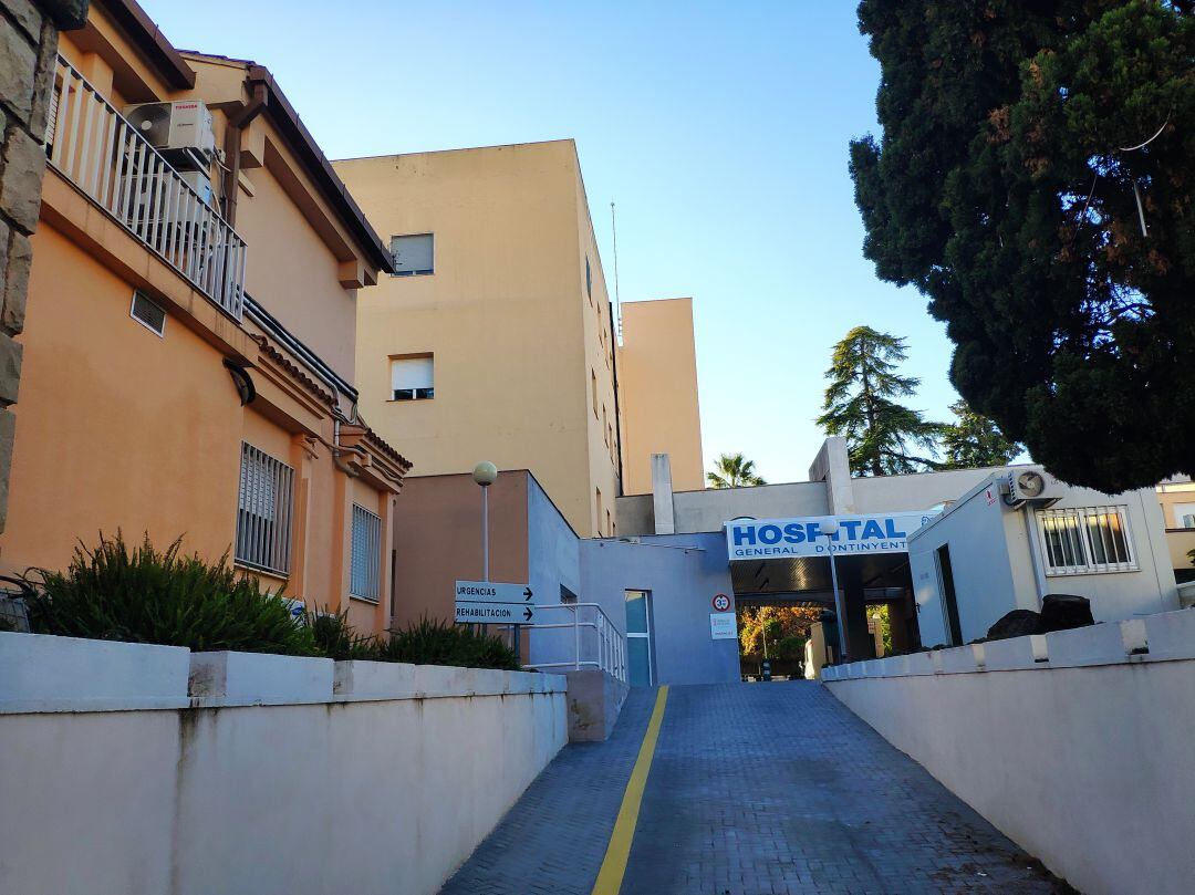 Entrada a l&#039;Hospital General d&#039;Ontinyent