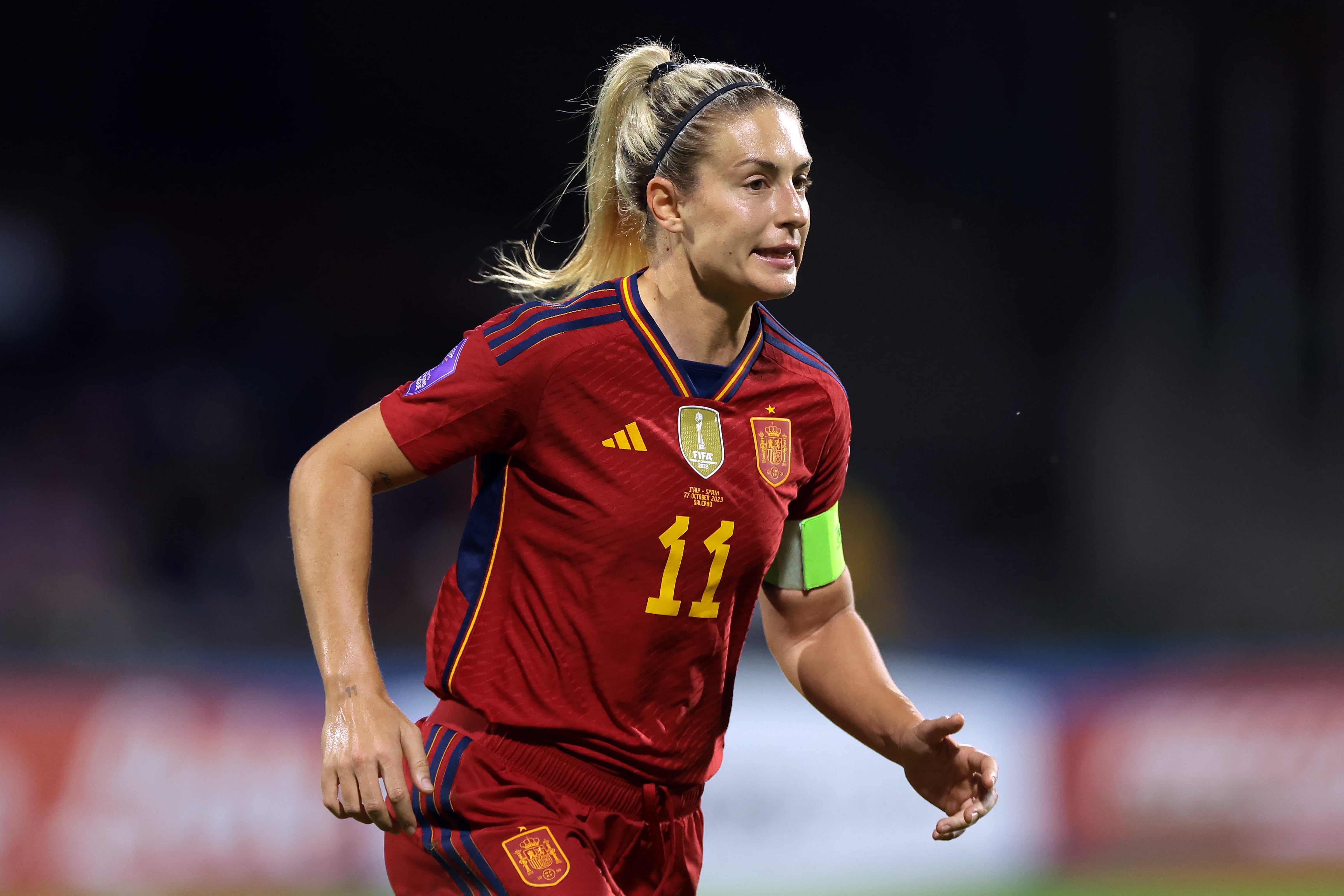 Alexia Putellas durante la UEFA Women&#039;s Nations League en el partido entre Italia y España disputado en el Stadio Arechi. (Photo by Jonathan Moscrop/Getty Images)