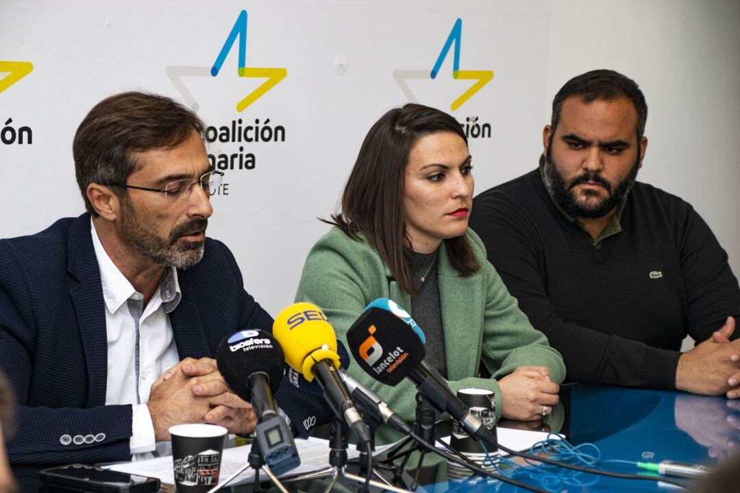 Consejeros de CC-PNC en el Cabildo de Lanzarote.