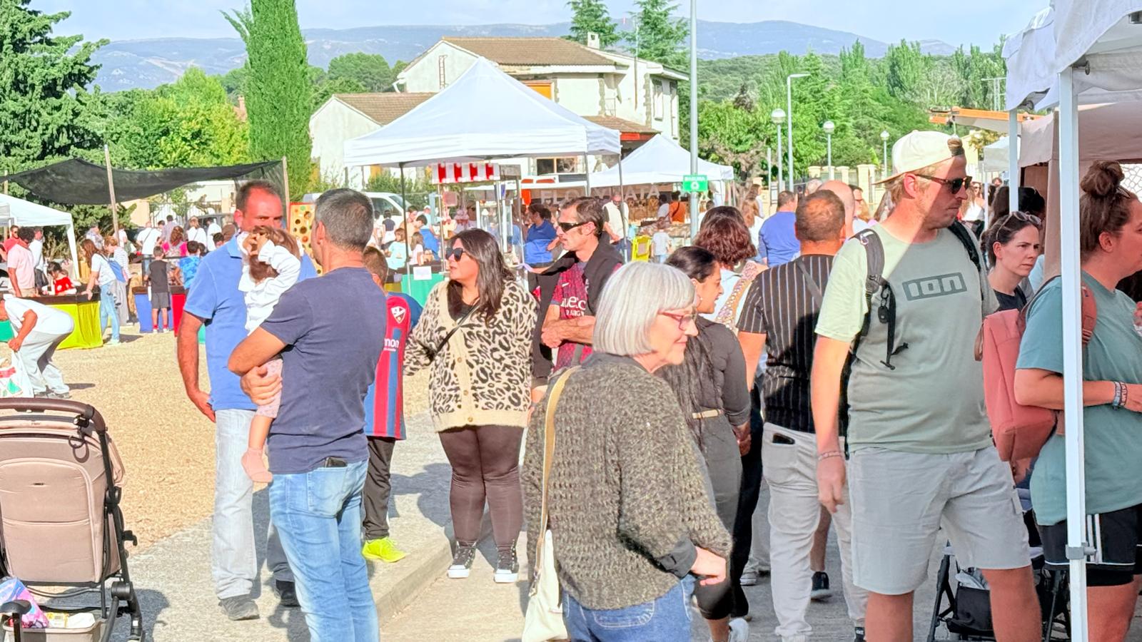 Gran afluencia de público este domingo en Ayerbe./José María Rodríguez Núñez