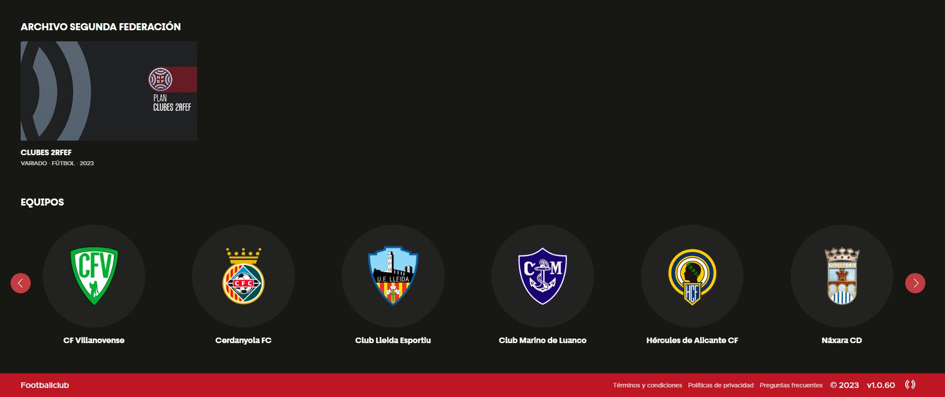 Escudo del Hércules CF en la plataforma de streaming  FootBallClub