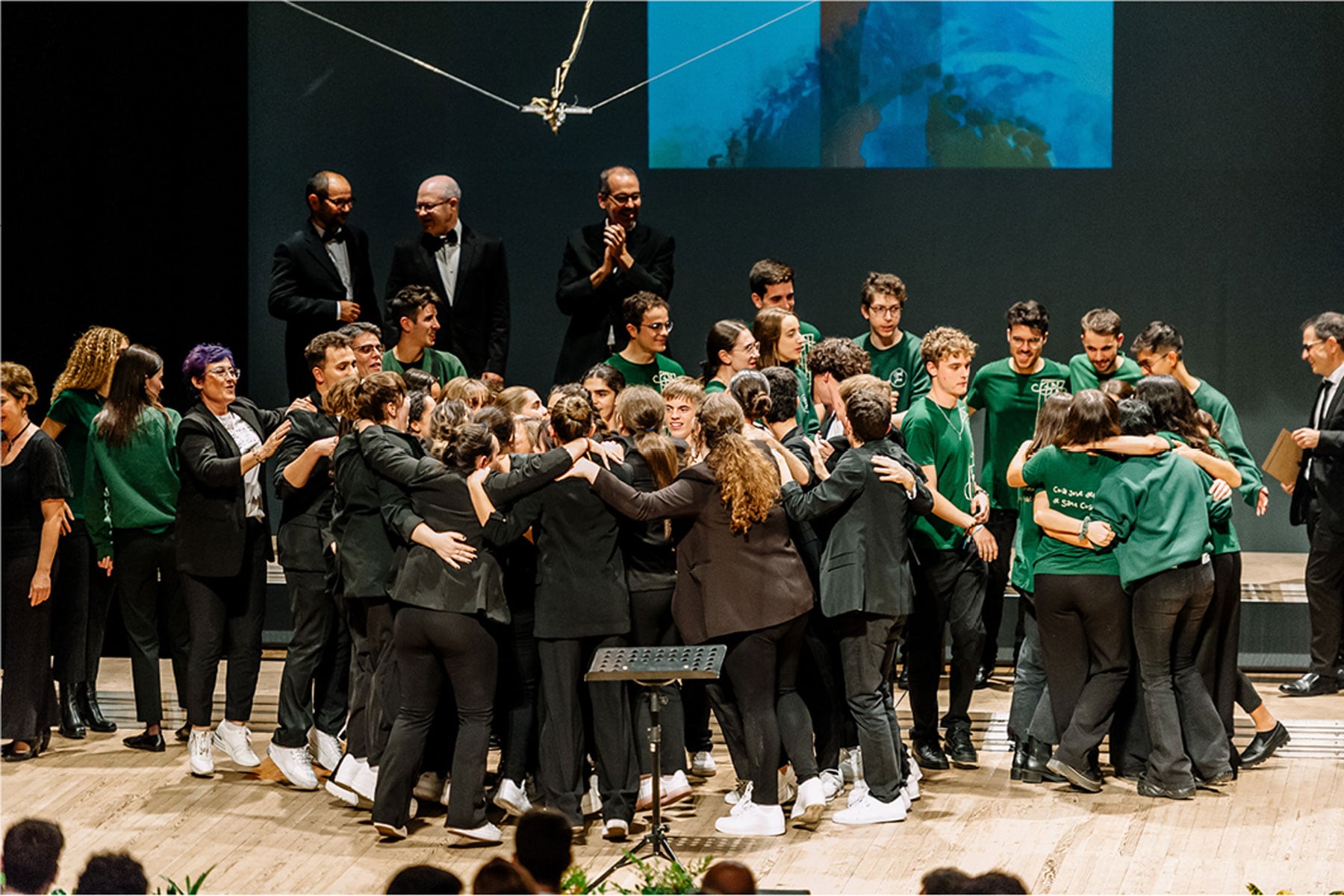 Imagen de archivo de la alegría de los ganadores del Certamen Coral Fira de Tots Sants de la pasada edición